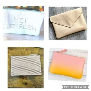 NEW IPSY Lot of 4 Cosmetic Makeup Bags Accessories Bag Glam Bag